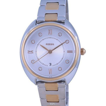 Fossil Gabby White Dial Two Tone Stainless Steel Quartz ES5072 Women's Watch