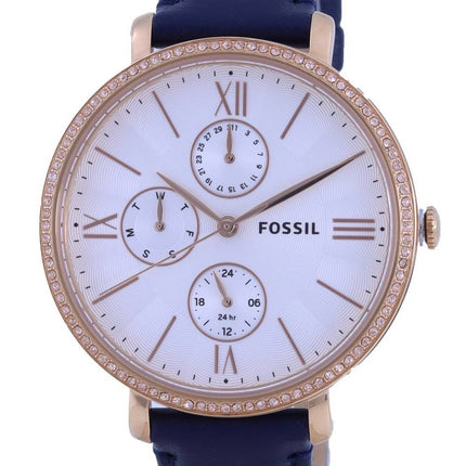 Fossil Jacqueline Multifunction Horloge Silver Dial Quartz ES5096 Women's Watch