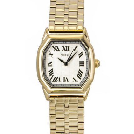 Fossil Harlow Gold Tone Stainless Steel Cream Dial Quartz ES5361 Women's Watch