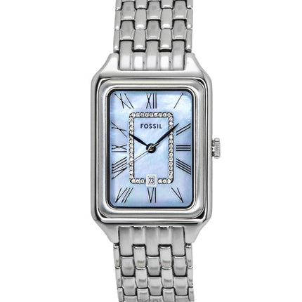 Fossil Raquel Stainless Steel Mother Of Pearl Dial Quartz ES5402 Women's Watch
