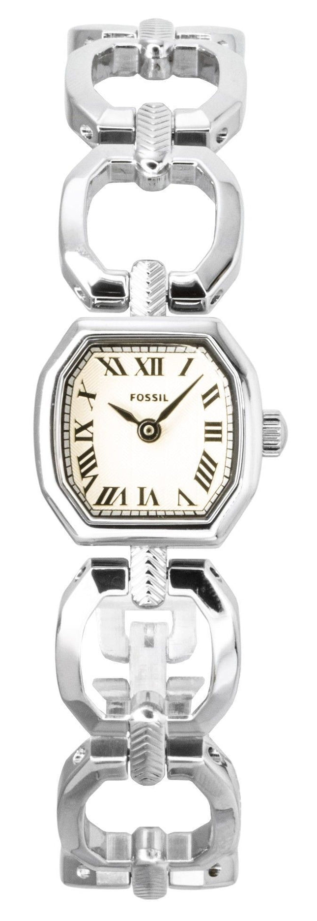 Fossil Harlow Stainless Steel Satin Cream Dial Quartz ES5485 Women's Watch