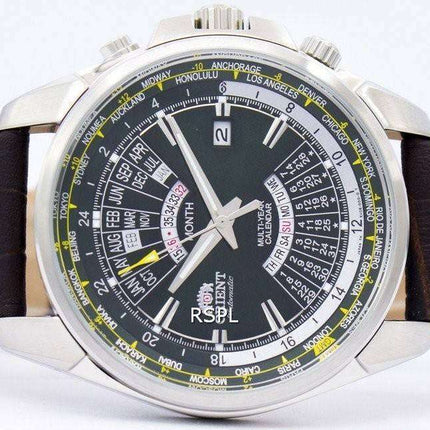 Orient Automatic Multi Year Calendar World Time EU0B003F Men's Watch