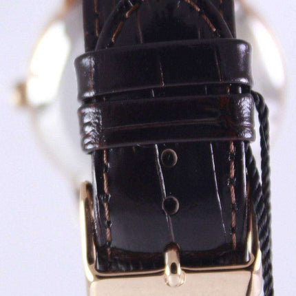 Orient Classic Automatic Brown Dial Leather Strap EV0U002T Men's Watch