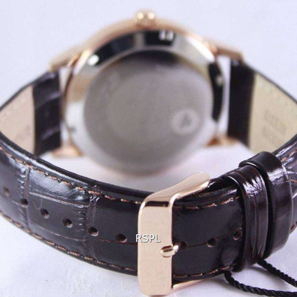 Orient Classic Automatic Brown Dial Leather Strap EV0U002T Men's Watch