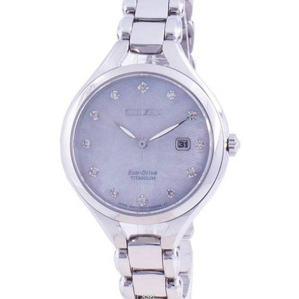 Citizen Super Titanium Diamond Accents Eco-Drive EW2560-86D Women's Watch