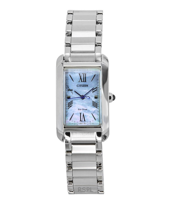 Citizen L Bianca Stainless Steel Mother Of Pearl Dial Eco-Drive EW5620-55N Women's Watch
