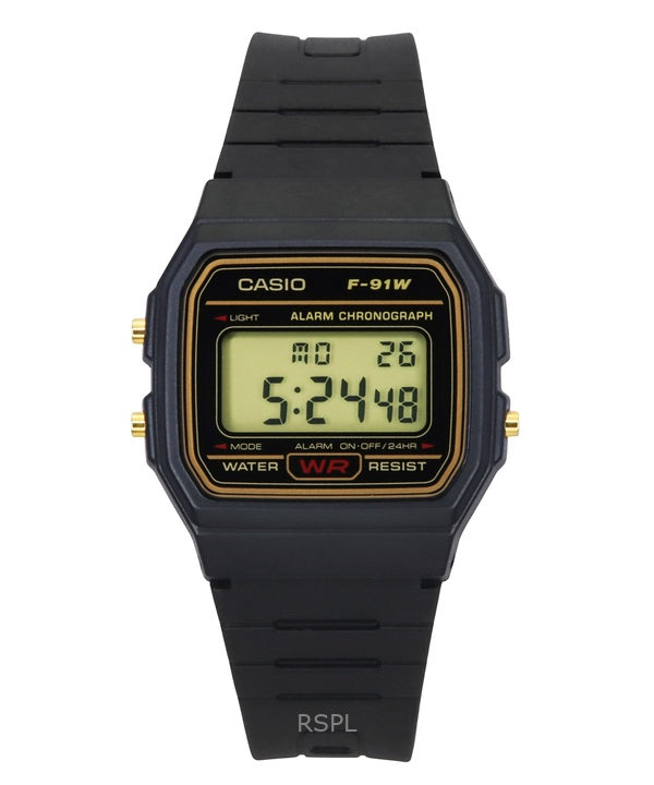 Casio Alarm Chronograph Digital F-91WG-9S Men's Watch