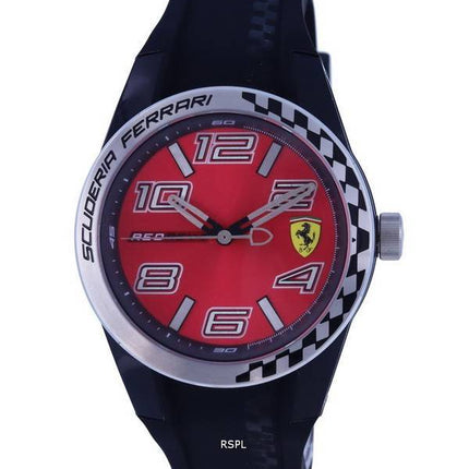Ferrari Scuderia Redrev-T Silicon Red Dial Quartz F0830335.G Mens Watch