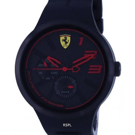Ferrari Scuderia Analog Silicon Black Dial Quartz F0830394.G Mens Watch
