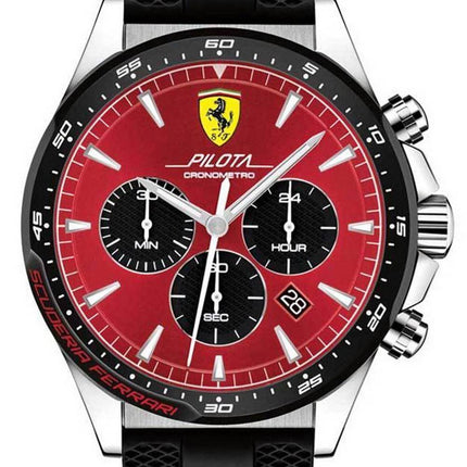 Ferrari Scuderia Pilota Chronograph Quartz 0830595 Men's Watch