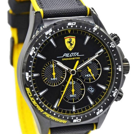 Ferrari Scuderia Pilota Chronograph Nylon Strap Quartz 0830622 Men's Watch