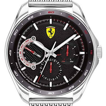 Ferrari Scuderia Speedracer Black Dial Stainless Steel Quartz 0830684 Men's Watch