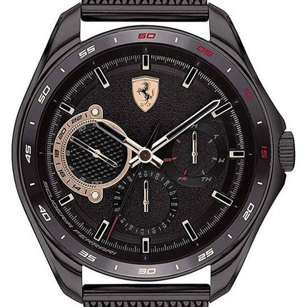 Ferrari Scuderia Speedracer Black Dial Stainless Steel Quartz 0830686 Men's Watch