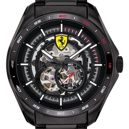 Ferrari Scuderia Speedracer Skeleton Dial Stainless Steel Quartz 0830708 Men's Watch