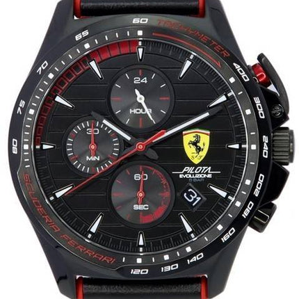 Scuderia Ferrari Pilota Evo Turbo Chronograph Black Dial Quartz 0830849 Men's Watch