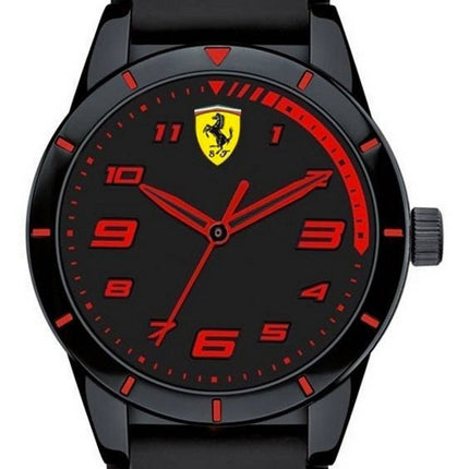 Ferrari Scuderia Redrev Black Dial Silicon Band Quartz 0860006 Kids Watch