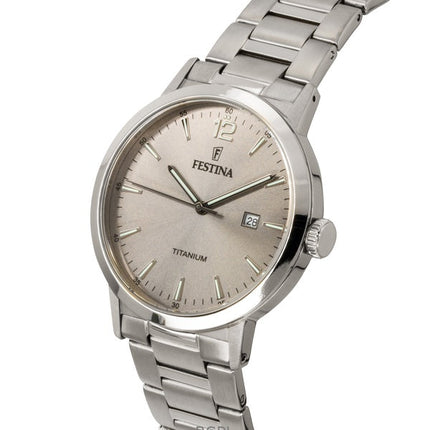 Festina Titanium Grey Dial Quartz F20435-2 Men's Watch