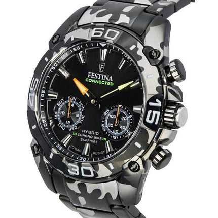 Festina Chronograph Bike Hybrid Connected Special Edition Black Dial Quartz F20545-1 100M Women's Watch