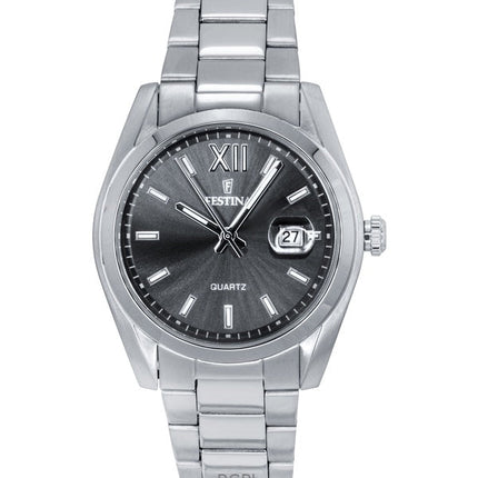 Festina Classic Stainless Steel Grey Dial Quartz F20707-3 Men's Watch