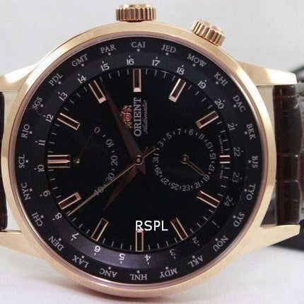 Orient Automatic 21 Jewels World Time Power Reserve FA06001B Mens Watch