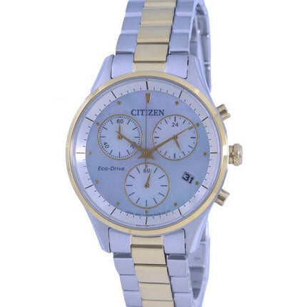 Citizen Chandler Chronograph Two Tone Stainless Steel Eco-Drive FB1444-56D Women's Watch