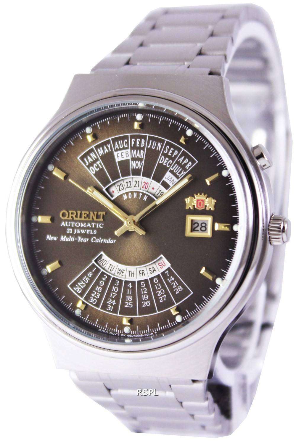Orient Automatic 21 Jewels Multi Year Calendar FEU00002TW Men's