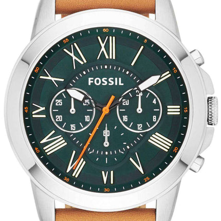 Fossil Grant Chronograph Tan Leather FS4918 Mens Watch