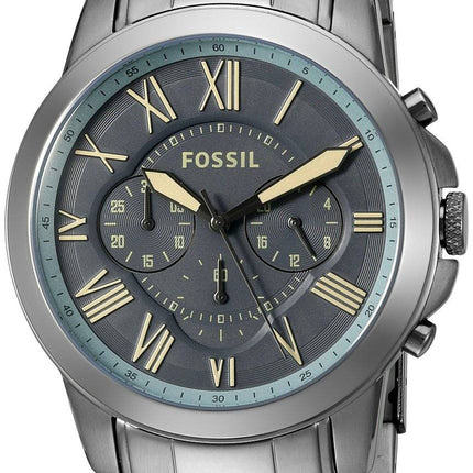 Fossil Grant Chronograph Quartz Gunmetal Dial FS5185 Men's Watch