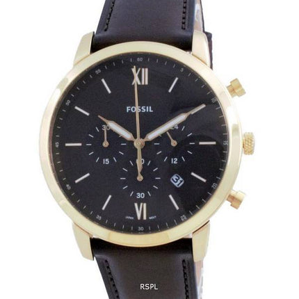 Fossil Neutra Chronograph Brown Dial Leather Quartz FS5763 Mens Watch