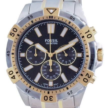 Fossil Garrett Chronograph Black Dial Stainless Steel Quartz FS5771 100M Mens Watch