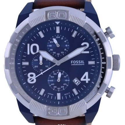 Fossil Bronson Chronograph Leather Strap Quartz FS5829 Men's Watch