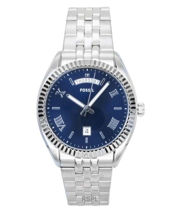 Fossil Campbell Stainless Steel Blue Dial Quartz FS6140 Men's Watch