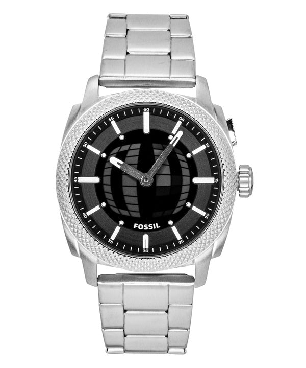 Fossil Machine Big Tic Analog Digital Stainless Steel Black Dial Quartz FS6155 Unisex Watch