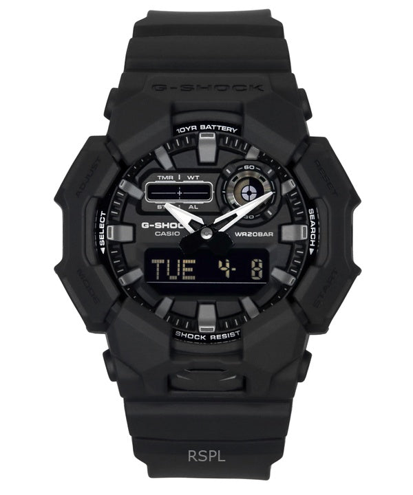 Casio G-Shock Analog Digital Bio-Based Resin Strap Black Dial Quartz GA-010-1A1 200M Men's Watch