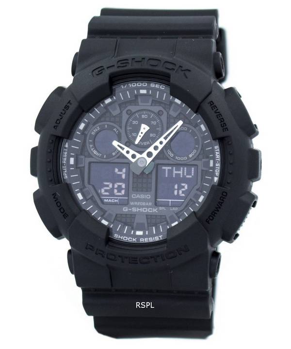 Casio G-Shock Military Matte Black GA-100-1A1 Mens Watch