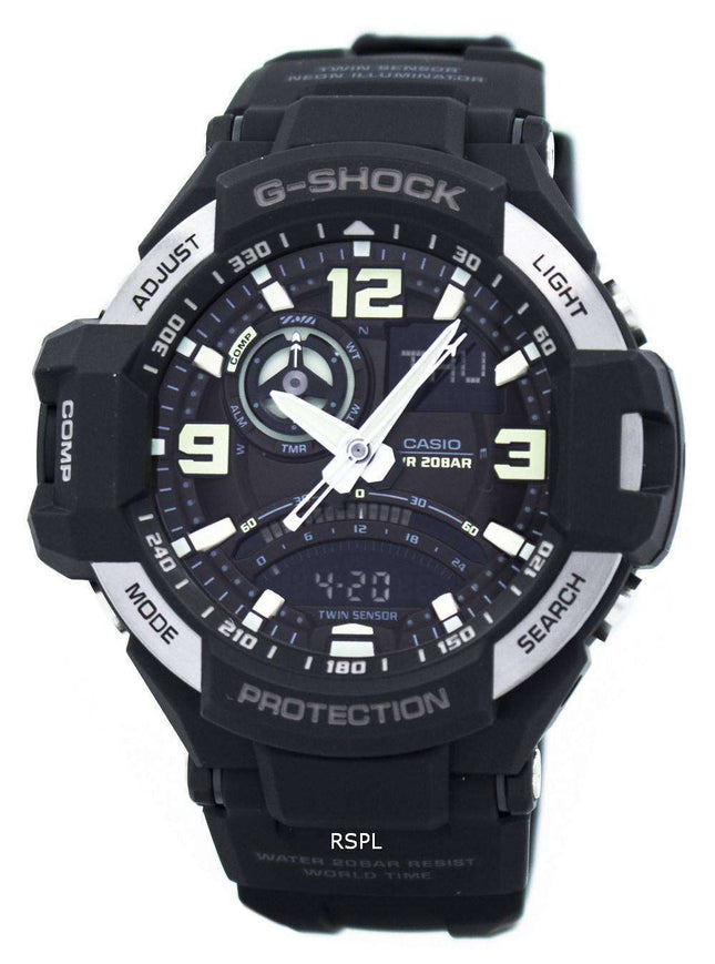 Casio G-Shock Gravitymaster Twin Sensor GA-1000-1B Mens Watch