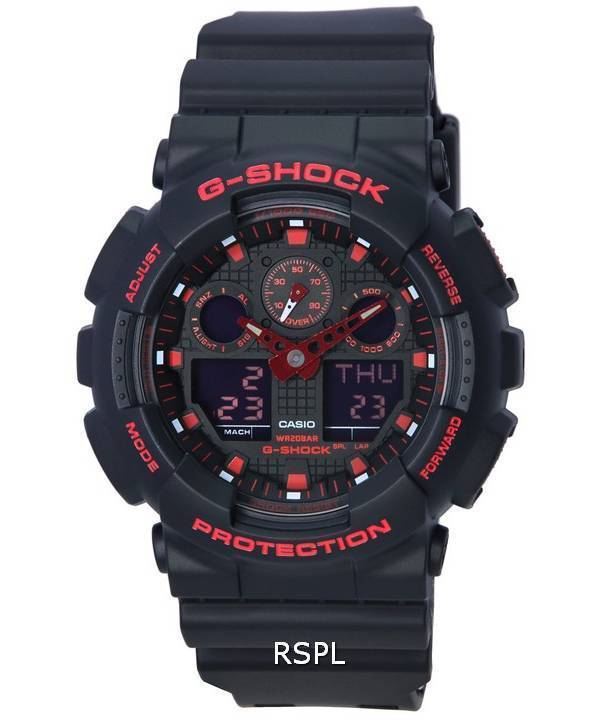 Casio G-Shock Ignite Red Series Analog Digital Quartz GA-100BNR-1A