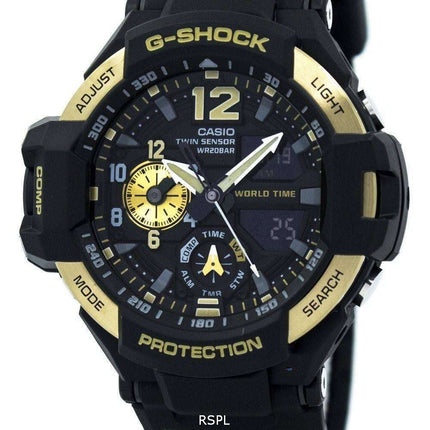 Casio G-Shock GRAVITYMASTER Twin Sensor World Time GA-1100-9G Men's Watch
