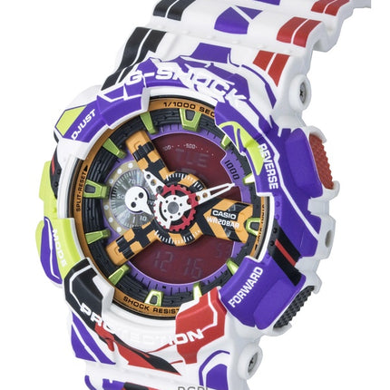 Casio G-Shock Analog Digital Evangelion 30th Anniversary Multicolor Dial Quartz GA-110EVA30-7A 200M Men's Watch