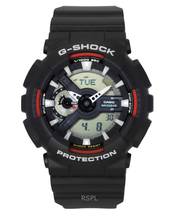 Casio G-Shock Analog Digital Bio-Based Resin Black Dial Quartz GA-110RL-1A 200M Men's Watch