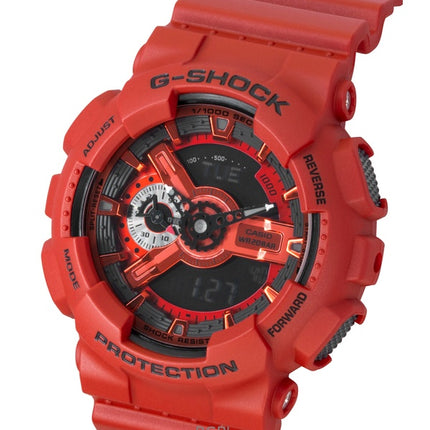 Casio G-Shock Digital Red Bio-Based Resin Strap Quartz GA-110RRB-4A 200M Men's Watch