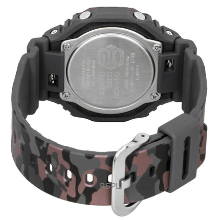 Casio G-Shock Analog Digital Camouflage Bio-based Resin Strap Black Dial Quartz GA-2100CMD-8A 200M Men's Watch