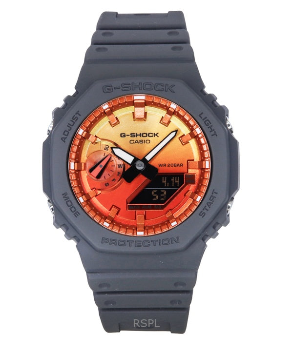 Casio G-Shock Analog Digital Bio-Based Resin Strap Multicolor Dial Quartz GA-2100FL-8A 200M Men's Watch