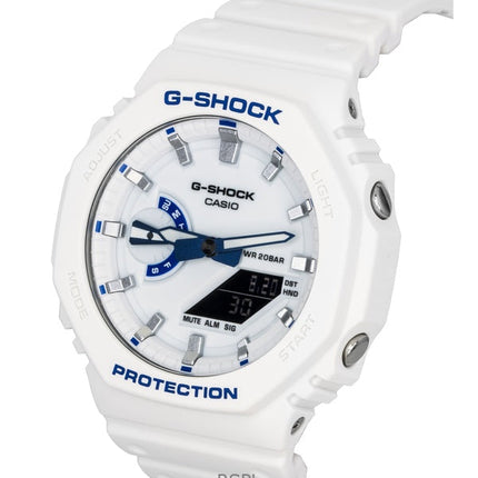 Casio G-Shock Analog Digital Resin Strap White Dial Quartz GA-2100HDS-7A1 200M Men's Watch