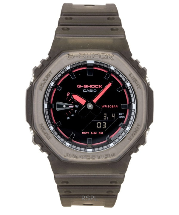 Casio G-Shock Analog Digital Resin Strap Black Dial Quartz GA-2100K-5A 200M Men's Watch