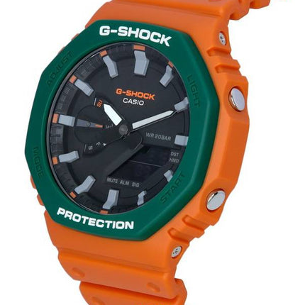 Casio G-Shock Orange Analog Digital Quartz GA-2110SC-4A GA2110SC-4 200M Mens Watch