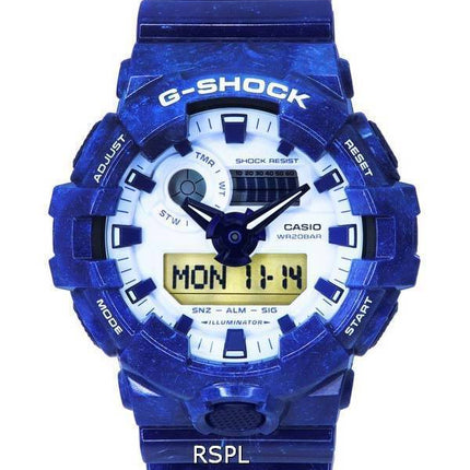 Casio G-Shock Porcelain Analog Digital Quartz GA-700BWP-2A GA700BWP-2 200M Men's Watch
