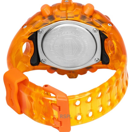 Casio G-Shock Resin Strap Analog Digital Orange Dial Quartz GA-V01SKE-4A 200M Men's Watch
