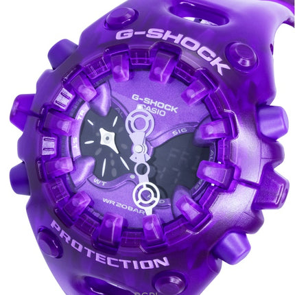 Casio G-Shock Resin Strap Analog Digital Purple Dial Quartz GA-V01SKE-6A 200M Men's Watch