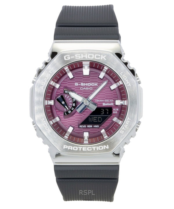 Casio G-Shock G-Steel Bio-Based Resin Strap Smartphone Link Analog Digital Pink Dial Solar GBM-2100A-4B 200M Men's Watch
